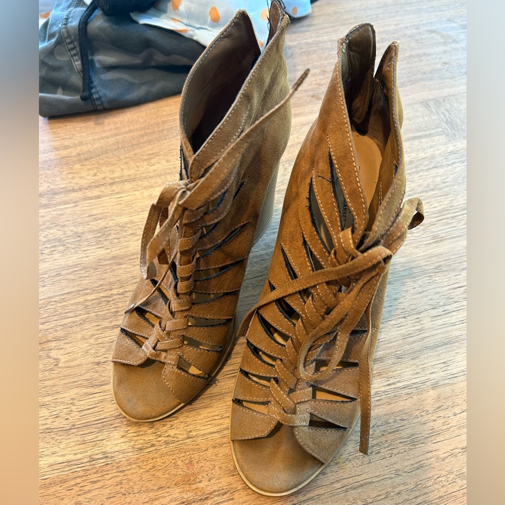Brown Suede Heels